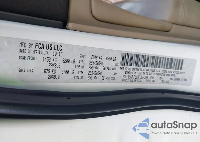 1C4RJFCG9FC174320: 43677700