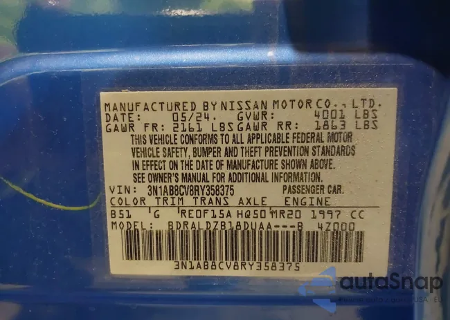 3N1AB8CV8RY358375: 43678485