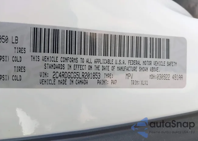 2C4RDGCG5LR201853: 43677972