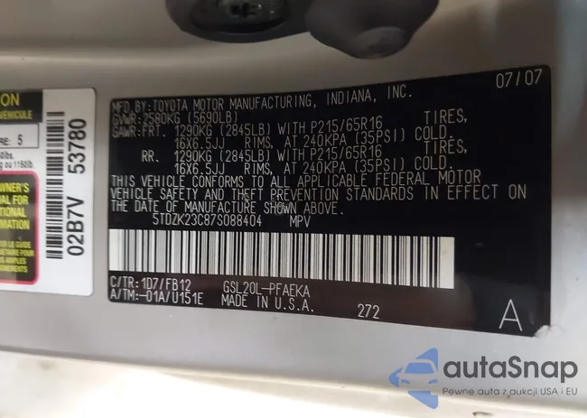 5TDZK23C87S088404: 43679568