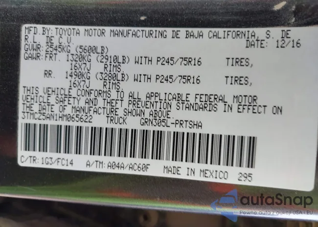 3TMCZ5AN1HM065622: 43678801
