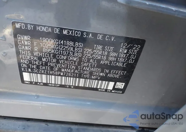 3CZRZ1H58PM726211: 43679040