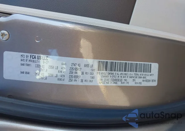 2C4RC1DG3HR836169: 43680335