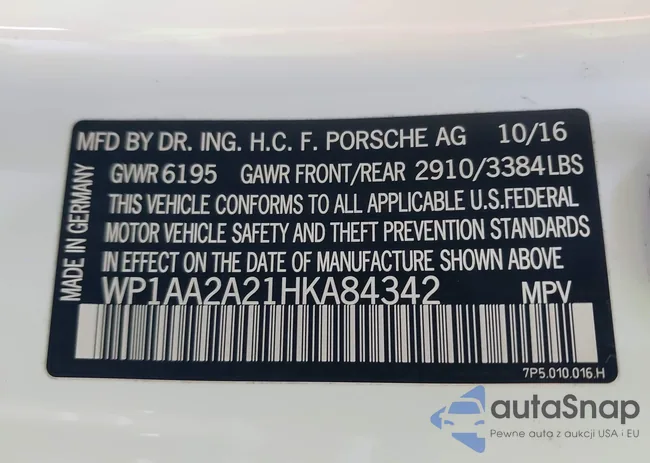 WP1AA2A21HKA84342: 43679797