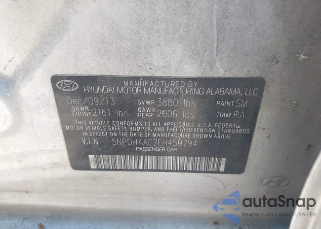 5NPDH4AE2EH459794: 43679889