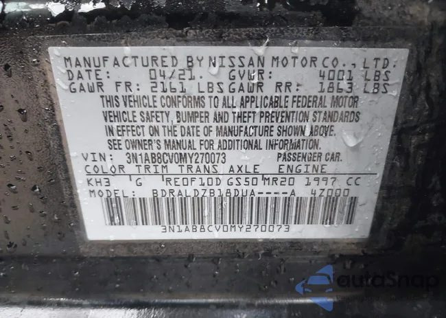 3N1AB8CV0MY270073: 43681368