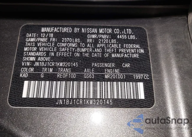 JN1BJ1CR1KW320145: 43681373