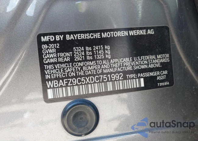 WBAFZ9C5XDC751992: 43681534