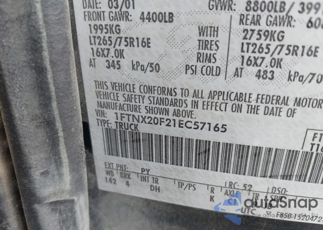 1FTNX20F21EC57165: 43682151