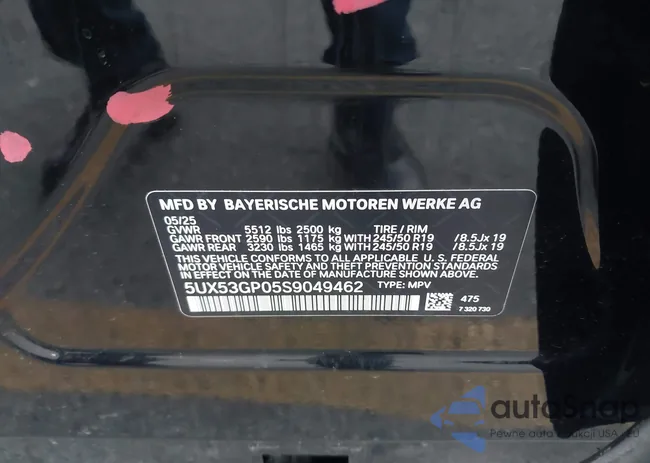 5UX53GP05S9049462: 43682464