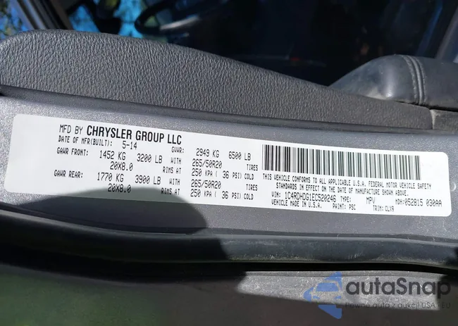 1C4RDHDG1EC520246: 43681795