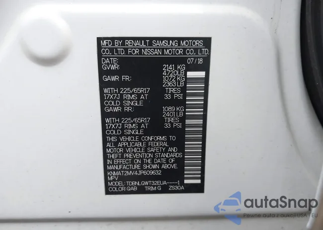 KNMAT2MV4JP609632: 43683228