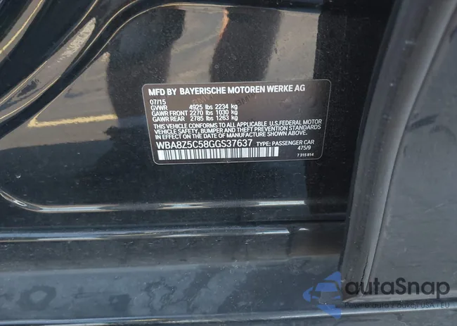 WBA8Z5C58GGS37637: 43683403