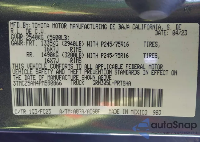 3TMCZ5AN4PM590866: 43684153