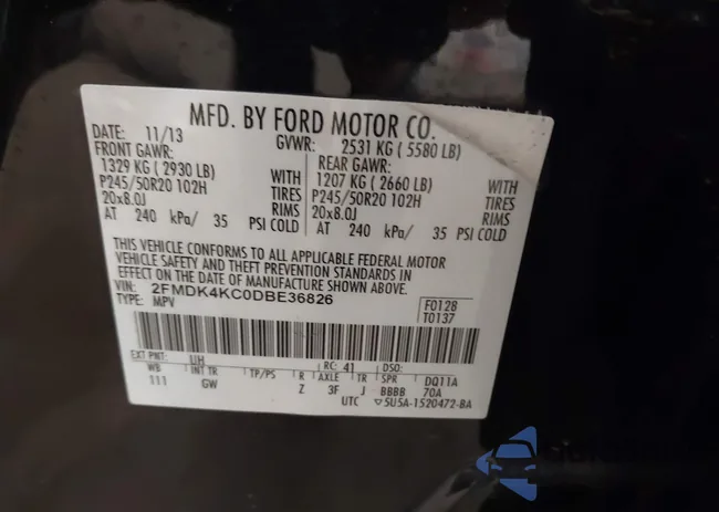 2FMDK4KC0DBE36826: 43684192