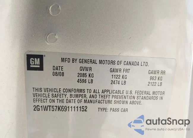 2G1WT57K691111152: 43684348