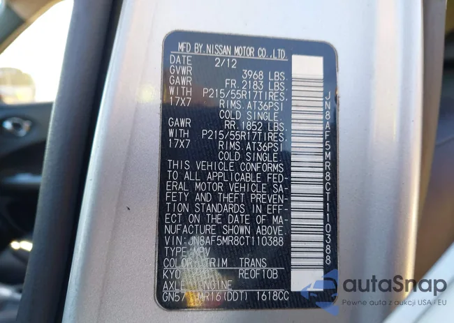 JN8AF5MR8CT110388: 43685187