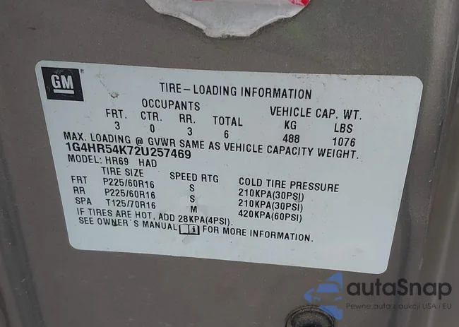 1G4HR54K72U257469: 43685308