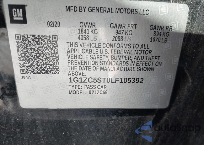 1G1ZC5ST0LF105392: 43684755