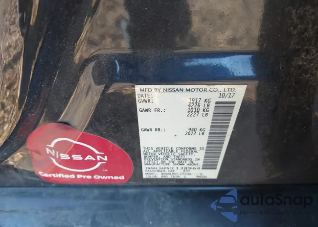 1N4AL3AP6JC138964: 43684776