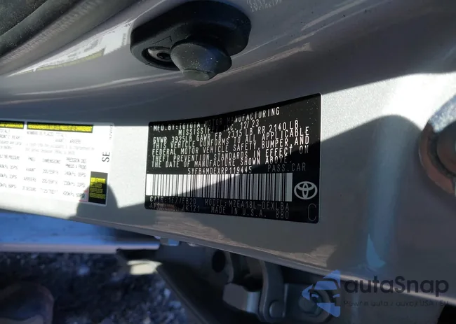 5YFB4MDEXRP119445: 43684783