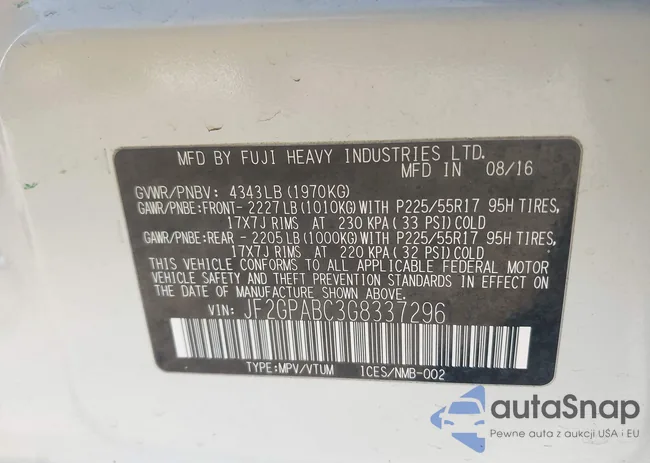 JF2GPABC3G8337296: 43684857