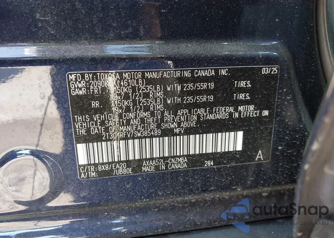 2T3C1RFV7SW385489: 43684915