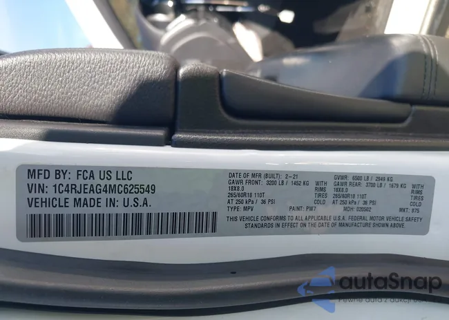 1C4RJEAG4MC625549: 43684934