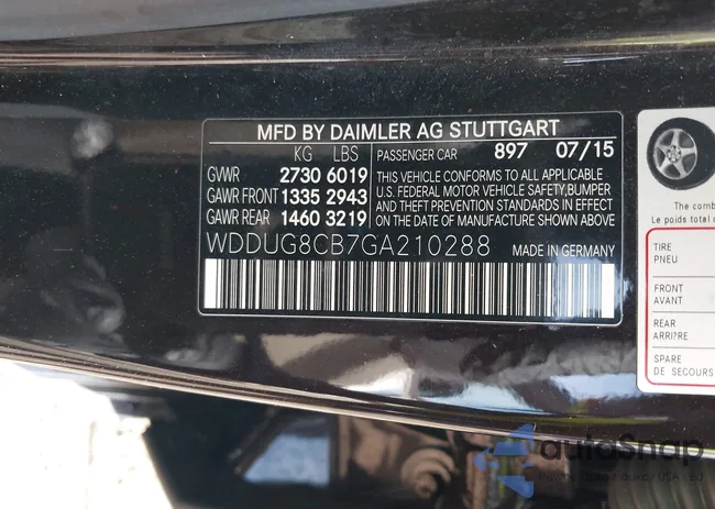 WDDUG8CB7GA210288: 43685000