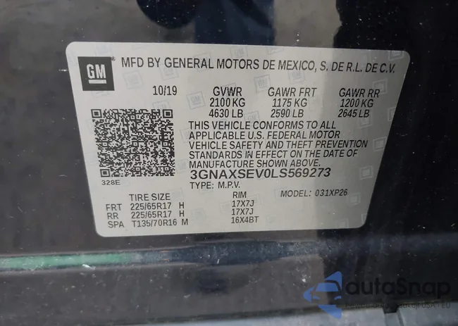 3GNAXSEV0LS569273: 43685009