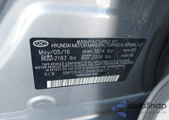 5NPD84LF3HH070477: 43685050