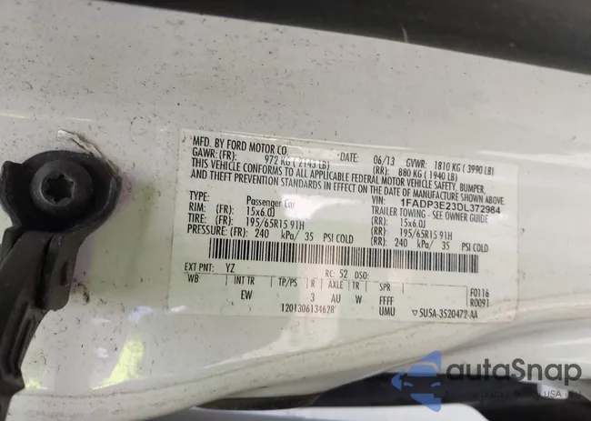 1FADP3E23DL372984: 43685075