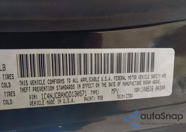 1C4NJCBAXDD130571: 43686150