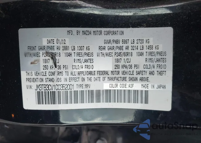 JM3TB3CV1C0352001: 43686177