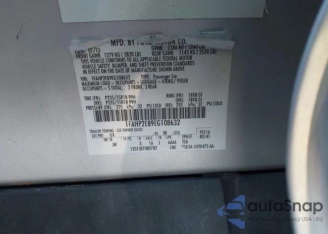 1FAHP2E89EG108632: 43686292