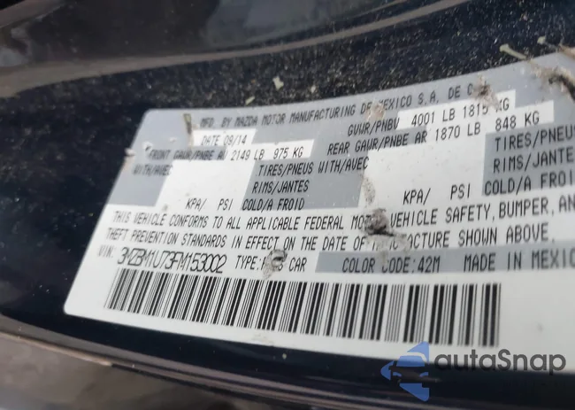 3MZBM1U73FM153002: 43686297