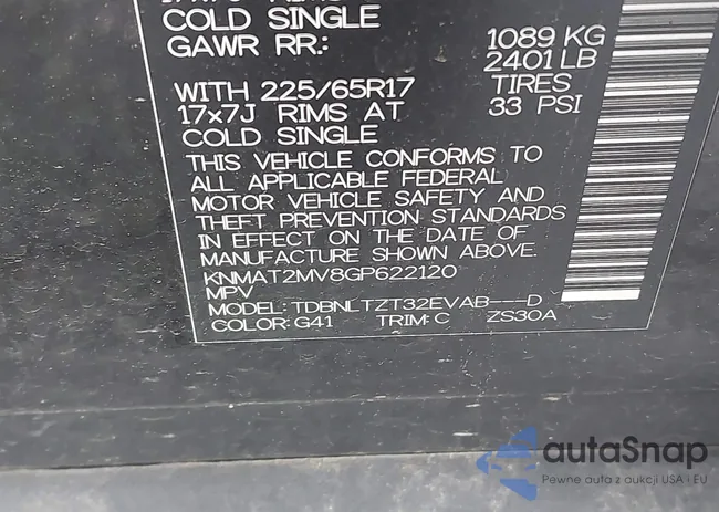 KNMAT2MV8GP622120: 43686325