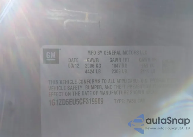 1G1ZD5EU5CF319909: 43686332