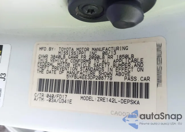 5YFBU4EE3DP208779: 43686412