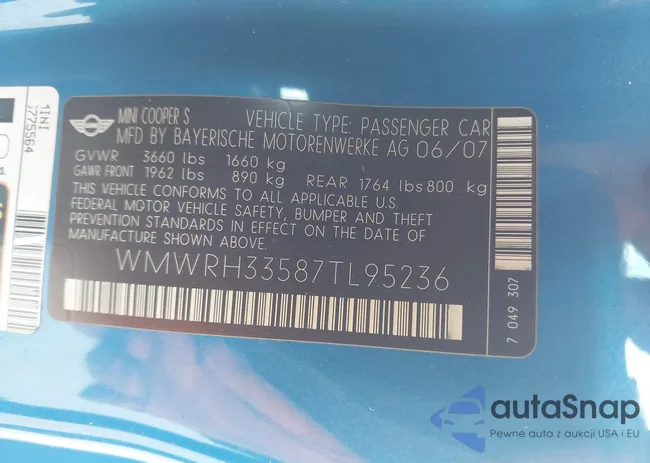 WMWRH33587TL95236: 43686418