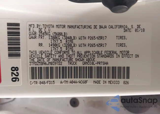 3TMDZ5BN6JM039722: 43686430
