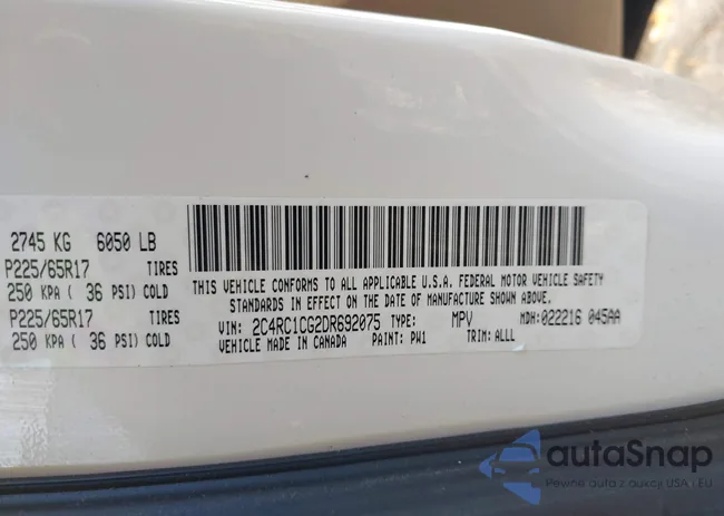 2C4RC1CG2DR692075: 43686680