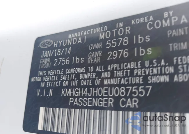 KMHGH4JH0EU087557: 43685803