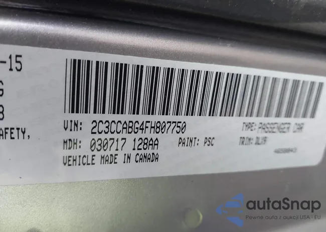 2C3CCABG4FH807750: 43685901
