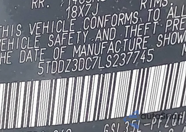 5TDDZ3DC7LS237745: 43686002