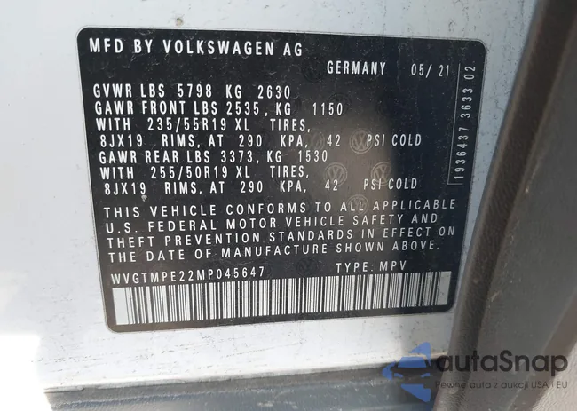 WVGTMPE22MP045647: 43686058