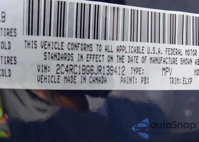 2C4RC1BG6JR139412: 43687319