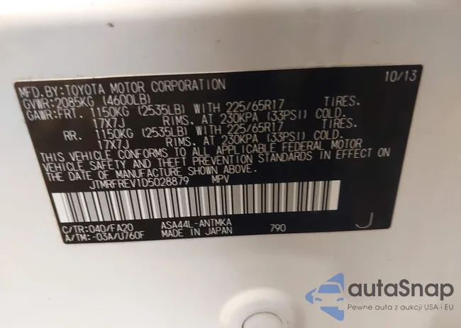 JTMRFREV1D5028879: 43686807