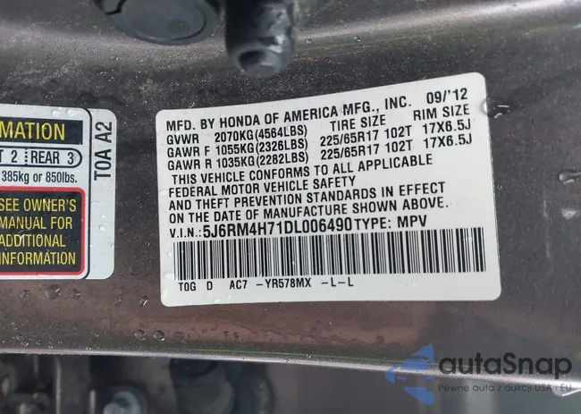 5J6RM4H71DL006490: 43686853