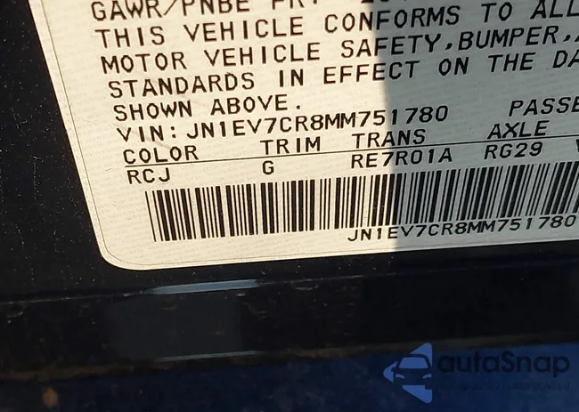 JN1EV7CR8MM751780: 43686958